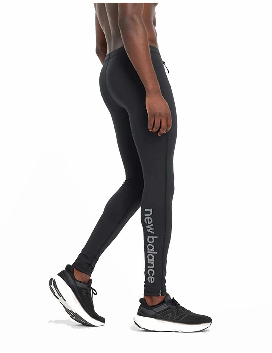 Leggings para Hombre New balance Sleek reflective Negro 3/6