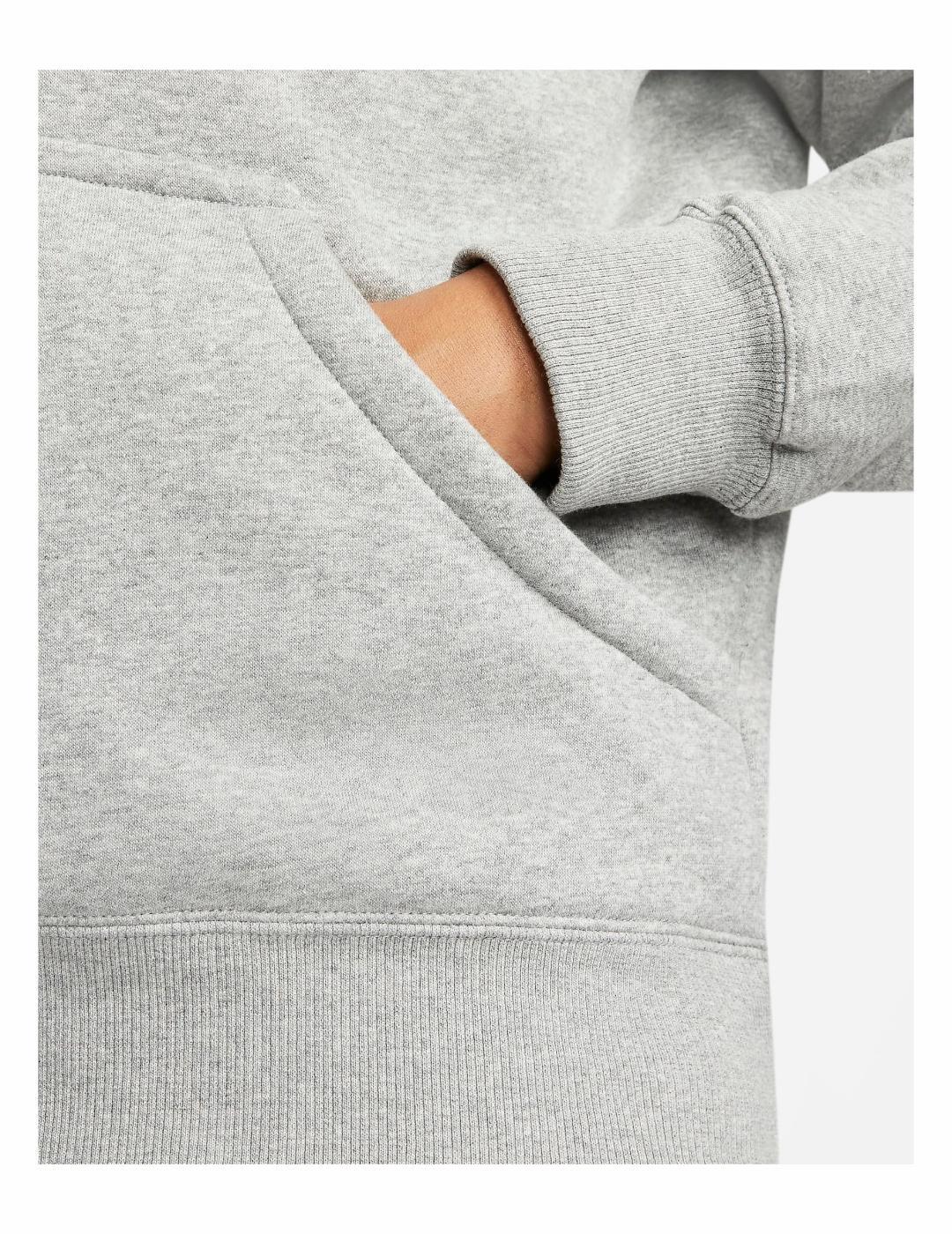 Sweat à capuche pour femme Nike Sportswear phoenix en polaire Gris 3/3