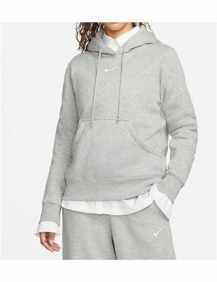 Sweat à capuche pour femme Nike Sportswear phoenix en polaire Gris