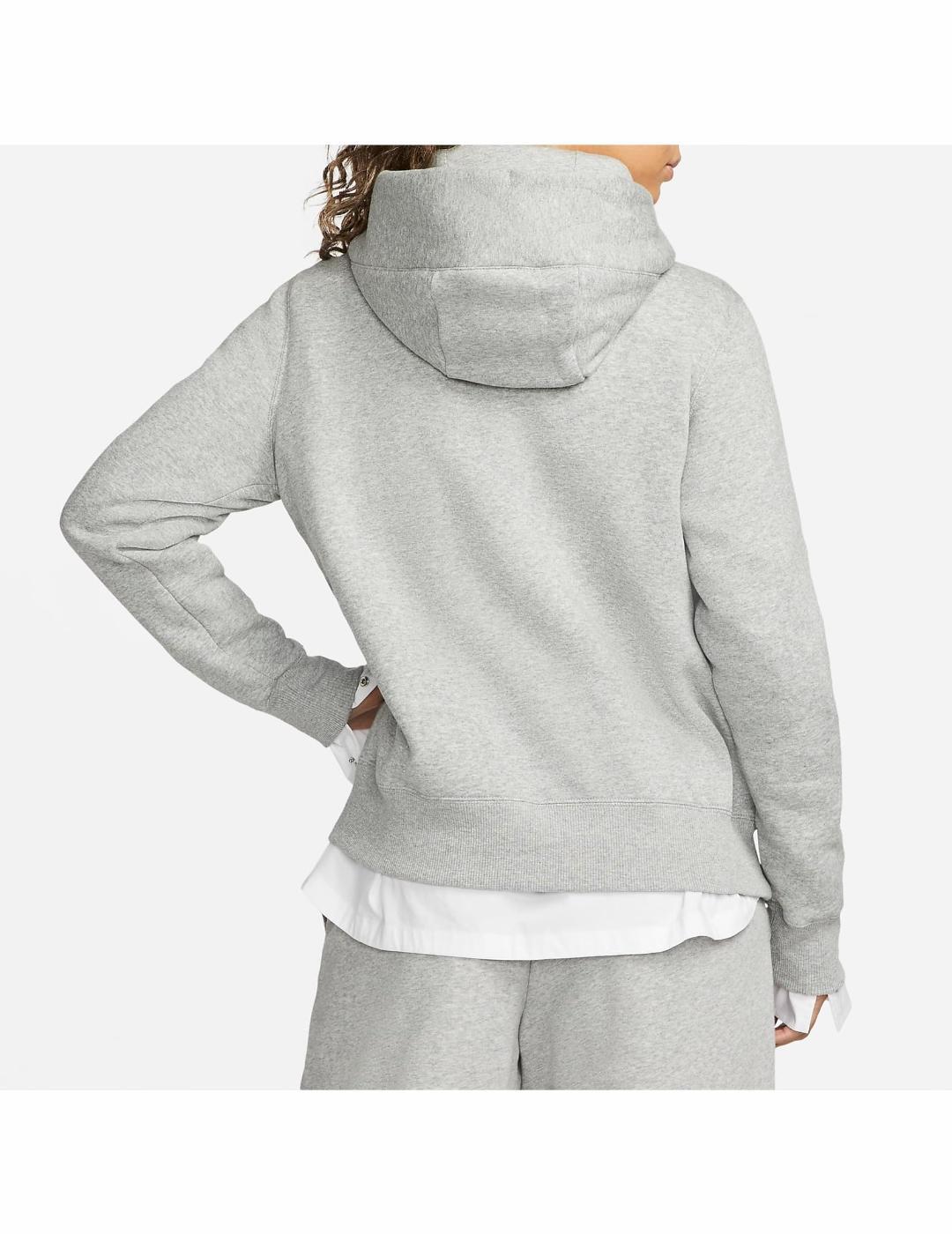 Sweat à capuche pour femme Nike Sportswear phoenix en polaire Gris 2/3
