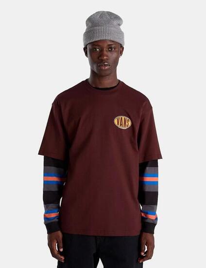 Camiseta para Hombre Vans Spray on Marrón