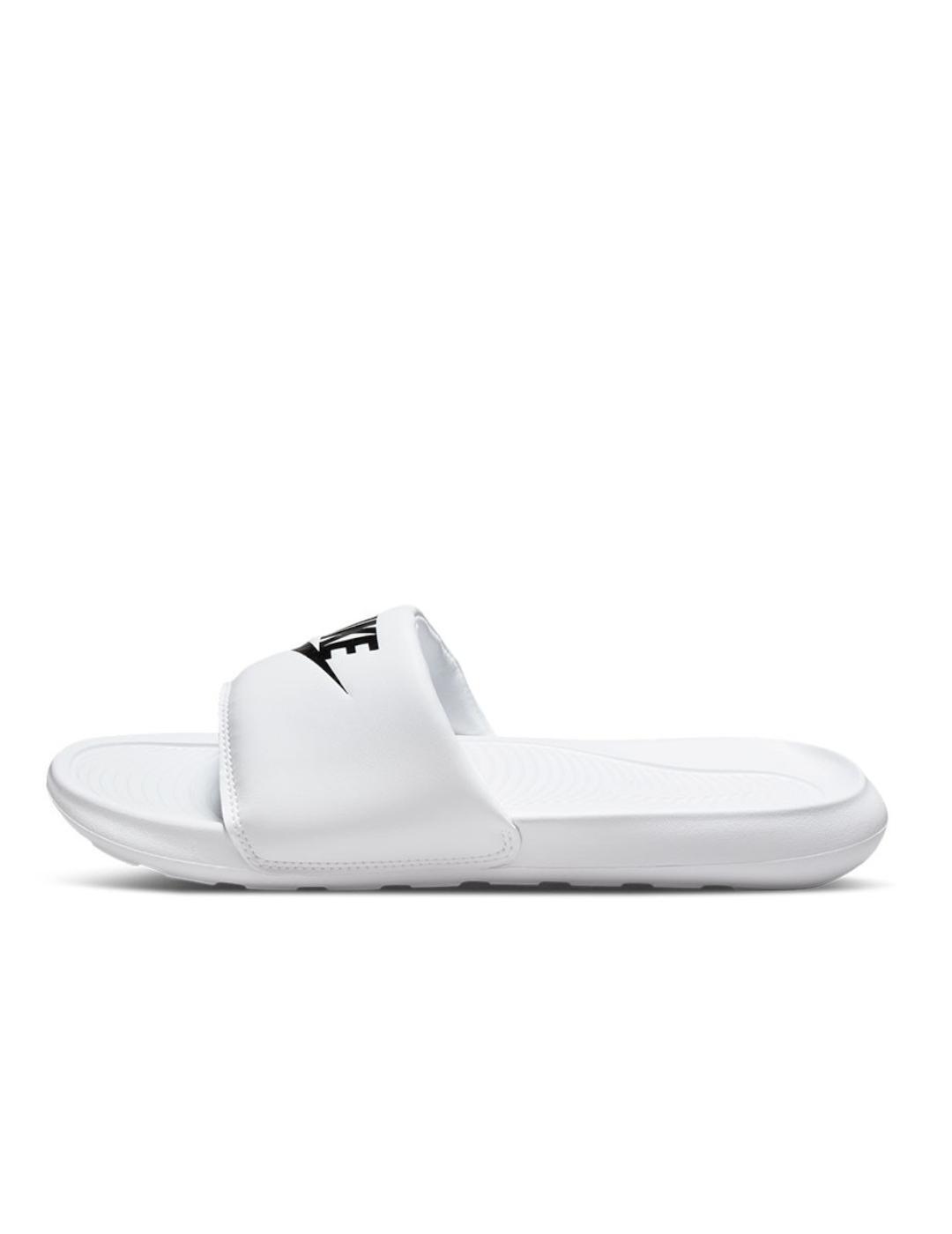 Sandales pour femmes Nike Victori one slide Blanc. 2/5