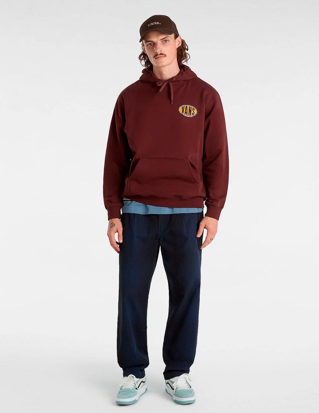 Sudaderas jerseys polares para Hombre Vans  spray on loose Marrón 4/7