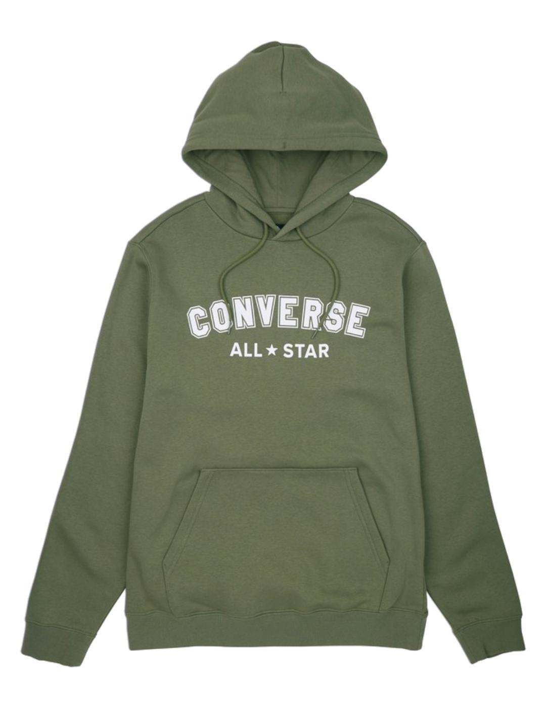 Sweatshirt Converse go-to wordmark Verde 1/2
