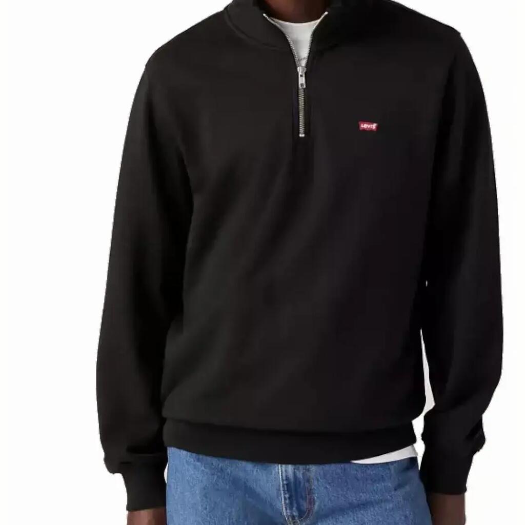 Sweatshirts sweaters polaires pour homme Levi´s Zip up minéral noir