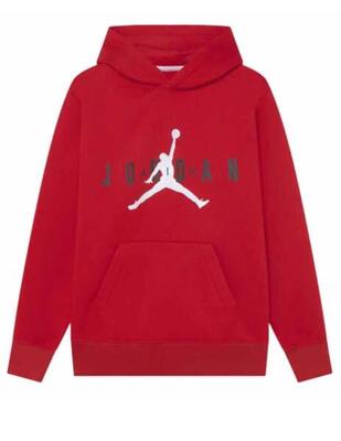 Felpe in pile per bambino Jordan haddad Jumpman Rosso