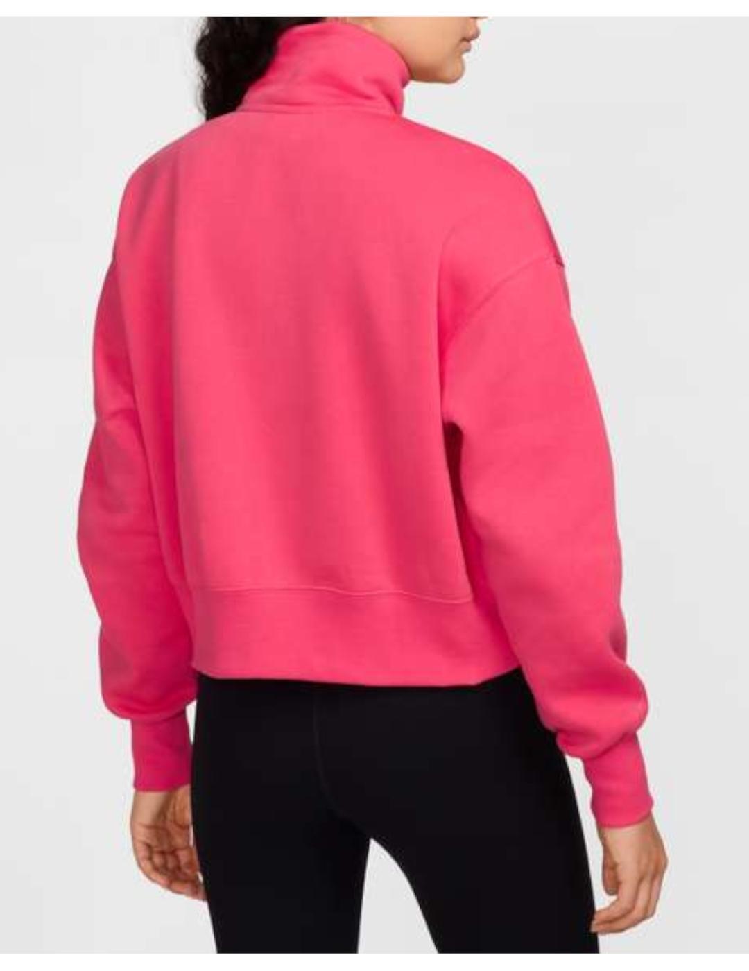 Felpe in pile per donne Nike Sportswear Phoenix Fucsia. 2/4