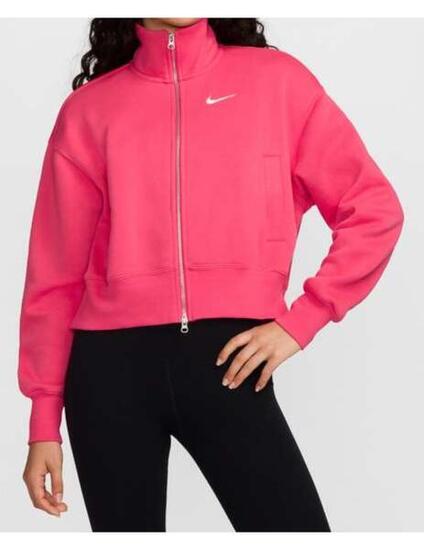 Felpe in pile per donne Nike Sportswear Phoenix Fucsia.