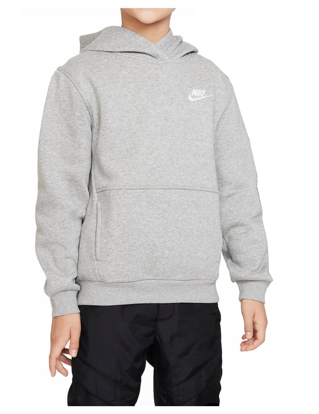 Sudaderas jerseys polares para Niño Nike Sportswear club fleece  Gris 1/2