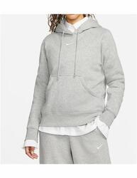 Sweat à capuche pour femme Nike Sportswear phoenix en polaire Gris