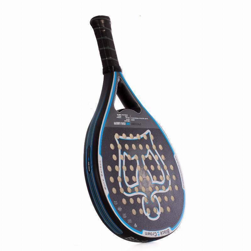RAQUETTE DE PADEL CROWN NOIR PITON 12 ARGENT
