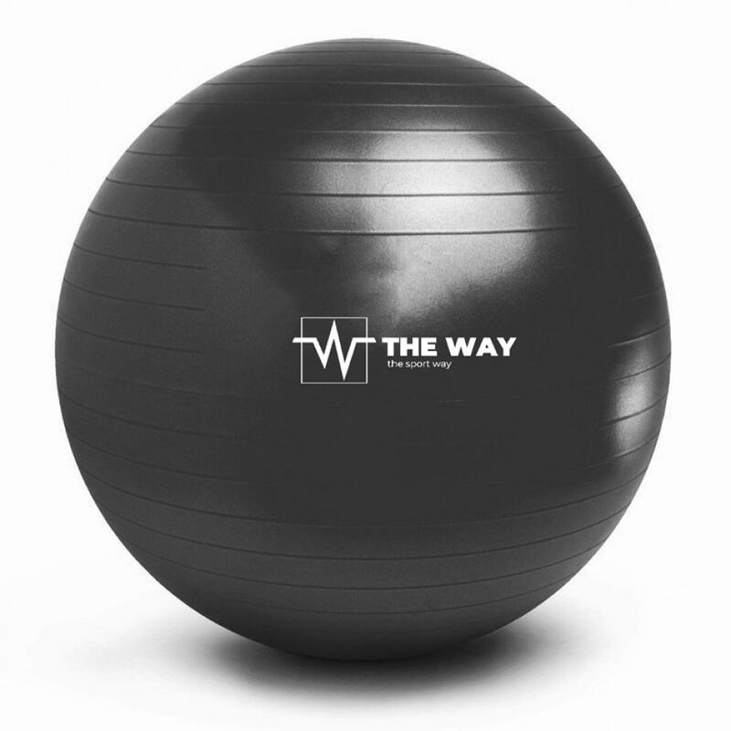 Minge fitness ANTI BURST, pompa inclusa, 55 cm,negru