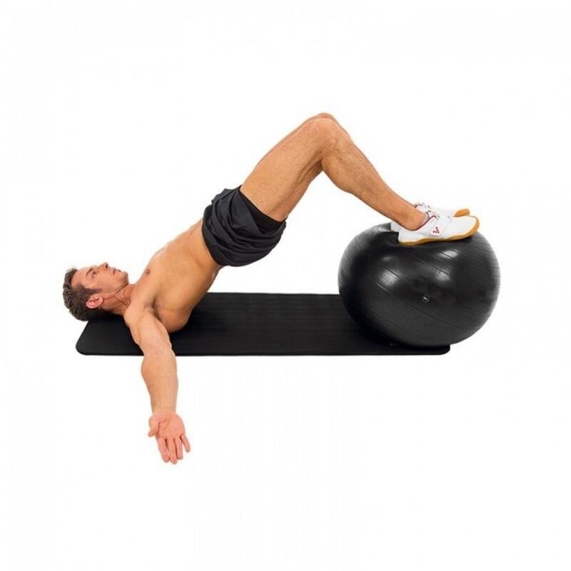 Minge fitness ANTI BURST, pompa inclusa, 55 cm,negru