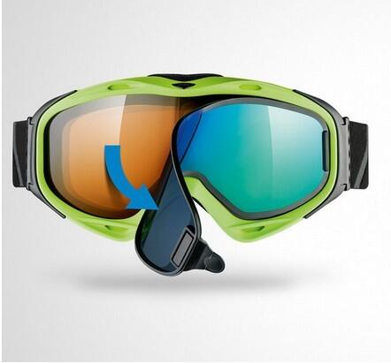 Skibrille g.gl.300 TO take off white-orange Goggles + Wechelscheibe blau 2/4