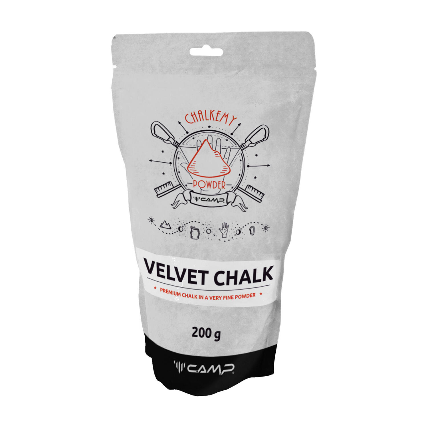 Camp - Magnésie Camp Velvet Chalk 200 G Poudre Ultra-fine Sac Refermable Escalade - Magnésie - 200 G - Decathlon
