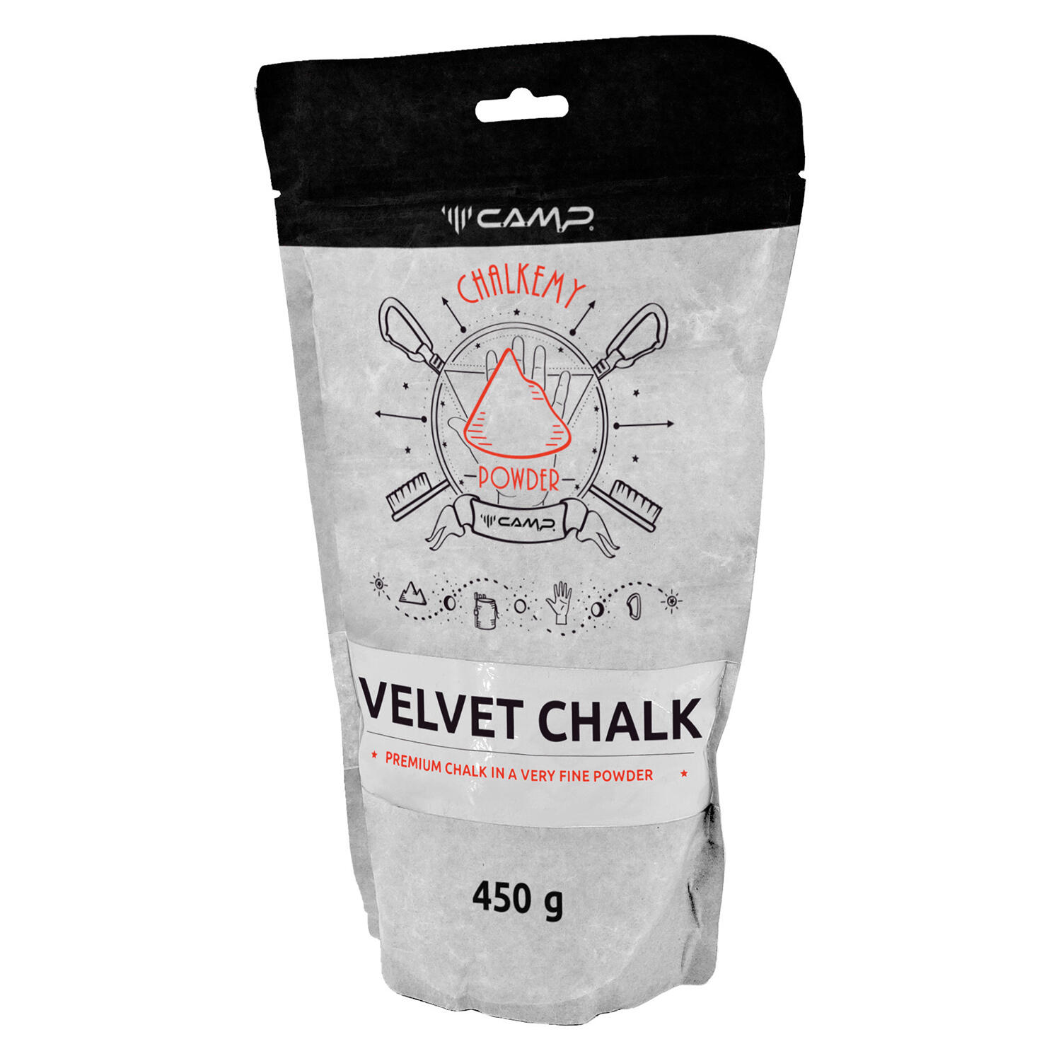 Camp - Magnésium Camp Velvet Chalk 450 G Poudre Ultra Fine Sac Refermable Pour Escalade - Magnésie - Blanc - 450 G - Decathlon