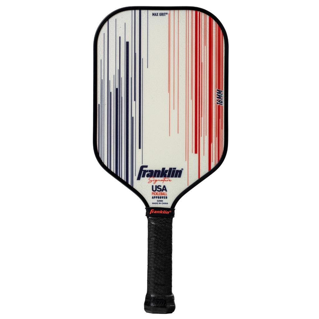 FRANKLIN Franklin Signature Pro Series 16mm Pickleball Paddle - White/Orange
