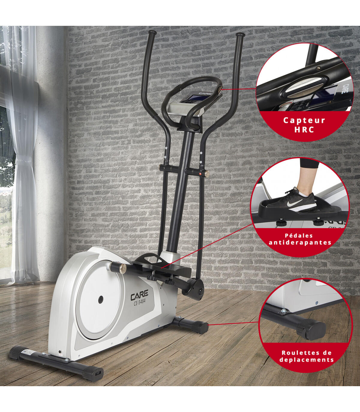Vélo elliptique CE 5484 - ergomètre connecté 5/6