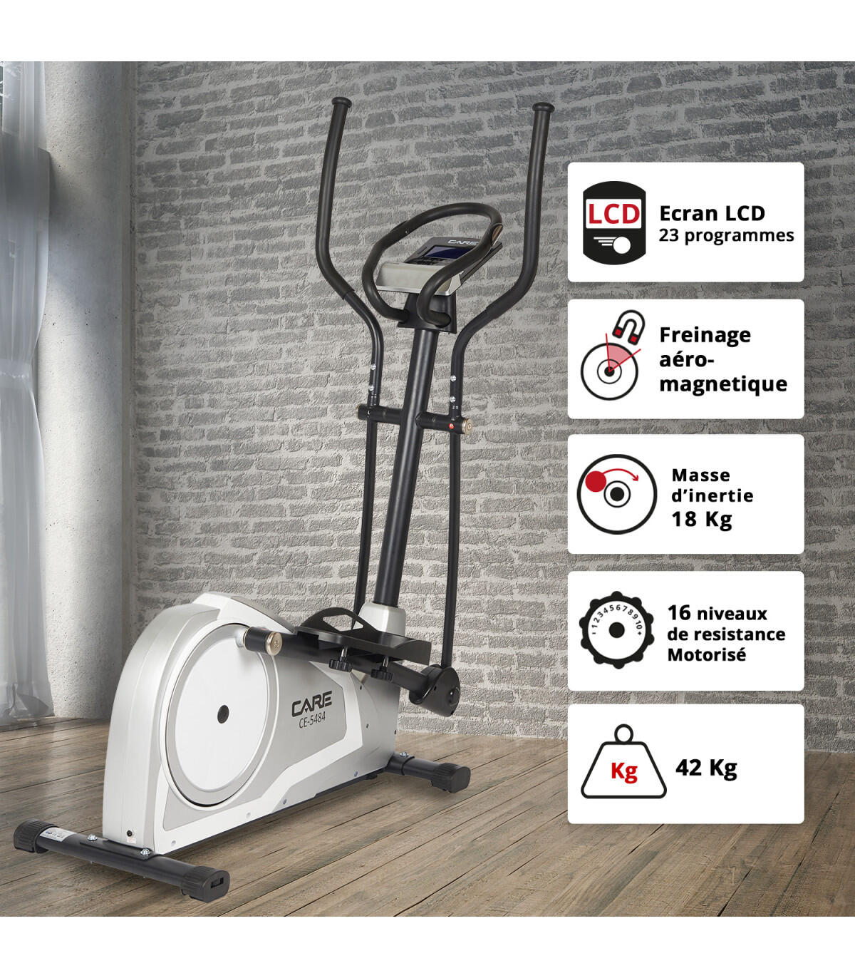 Vélo elliptique CE 5484 - ergomètre connecté 3/6