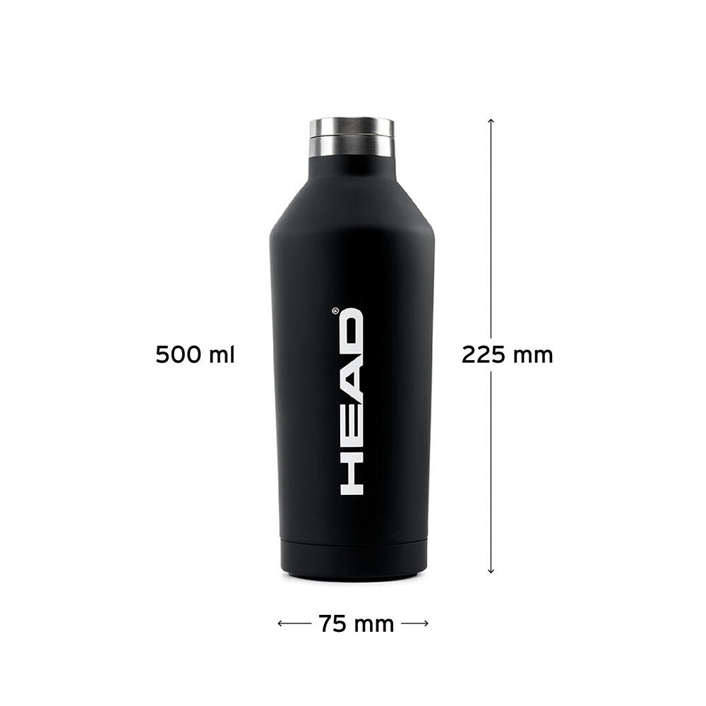 HEAD Borraccia termica doppia parete in acciaio inox da 500ml. 7/7