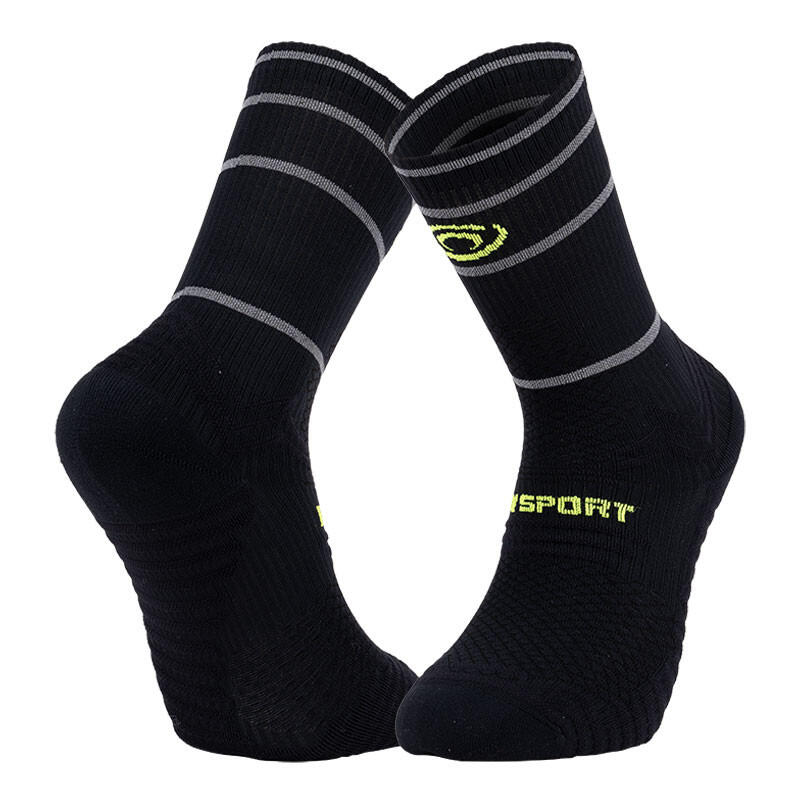Bv Sport - Chaussettes Trail /running Reflect - Chaussettes - Gris|noir|vert - 42/44 - Decathlon
