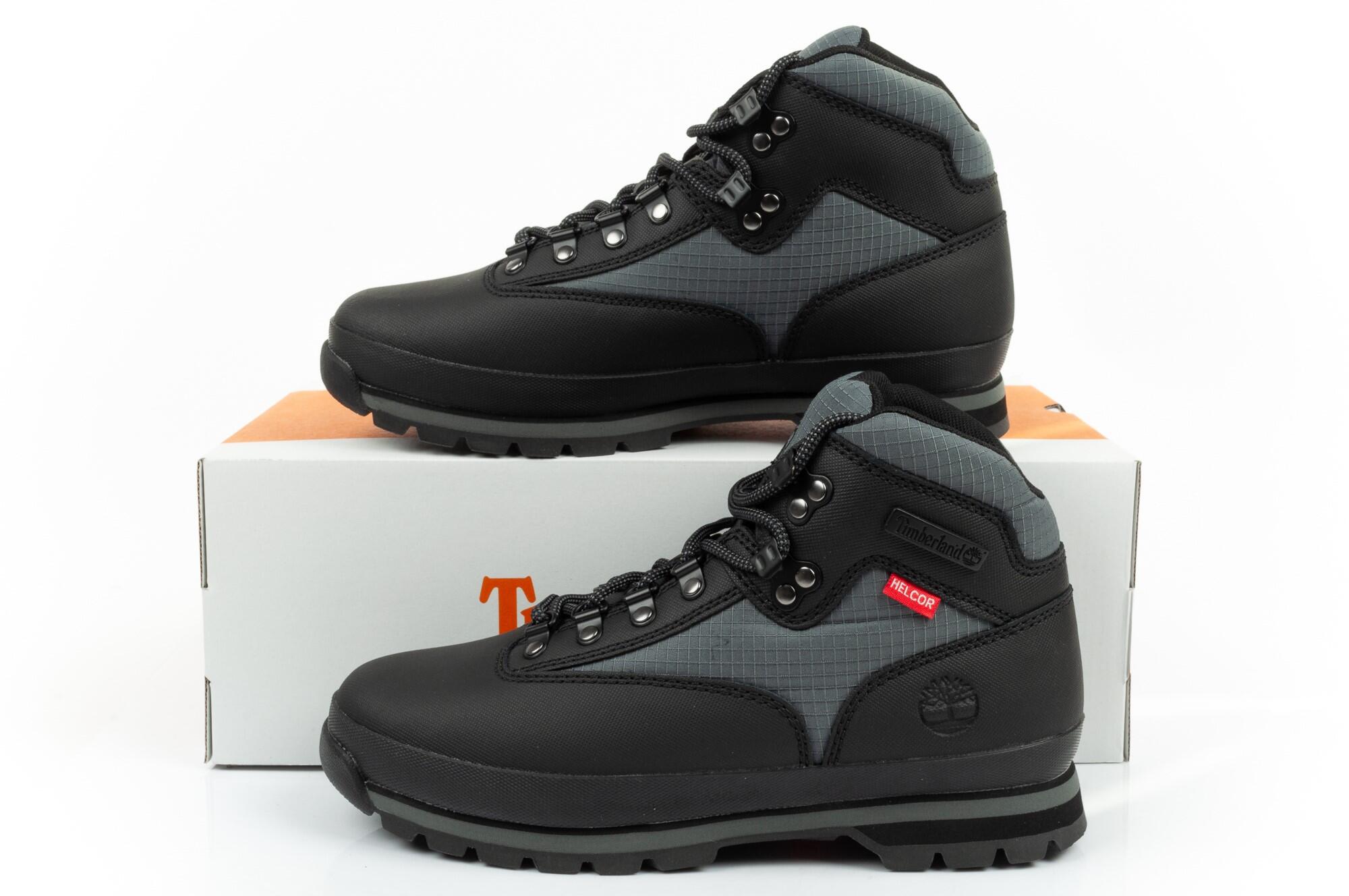 Bota Timberland Euro Hiker Mid Lace Up Boot Jet Black para homem [TB0A64ZH015] 7/7