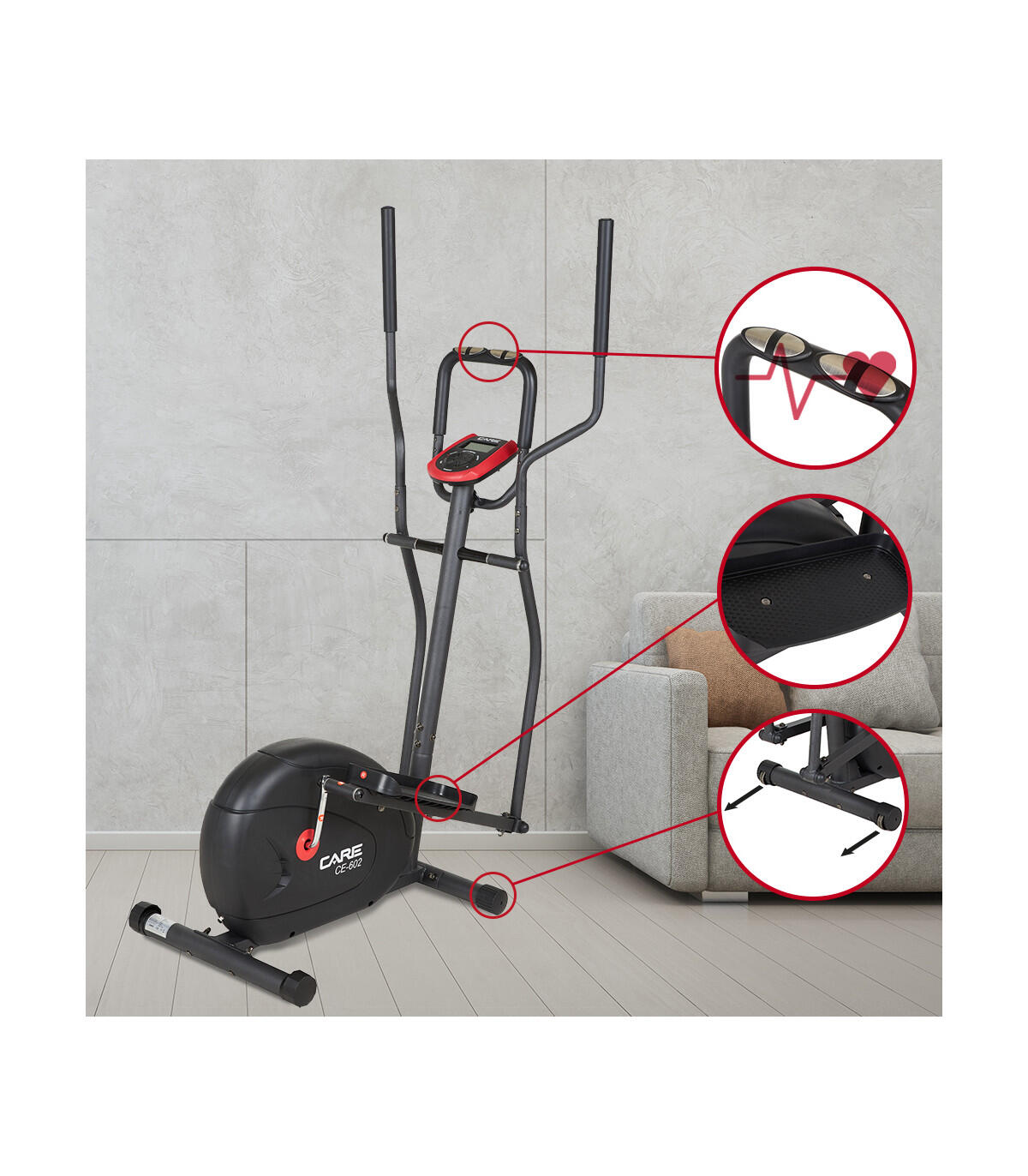 Vélo elliptique - CE-602 4/5