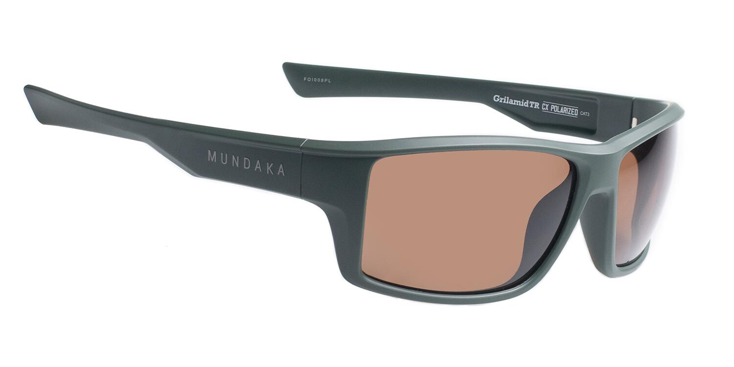 MUNDAKA Gafas de sol FOIL en negro mate, CX POLARIZADAS MARRON cat.3 - MUNDAKA