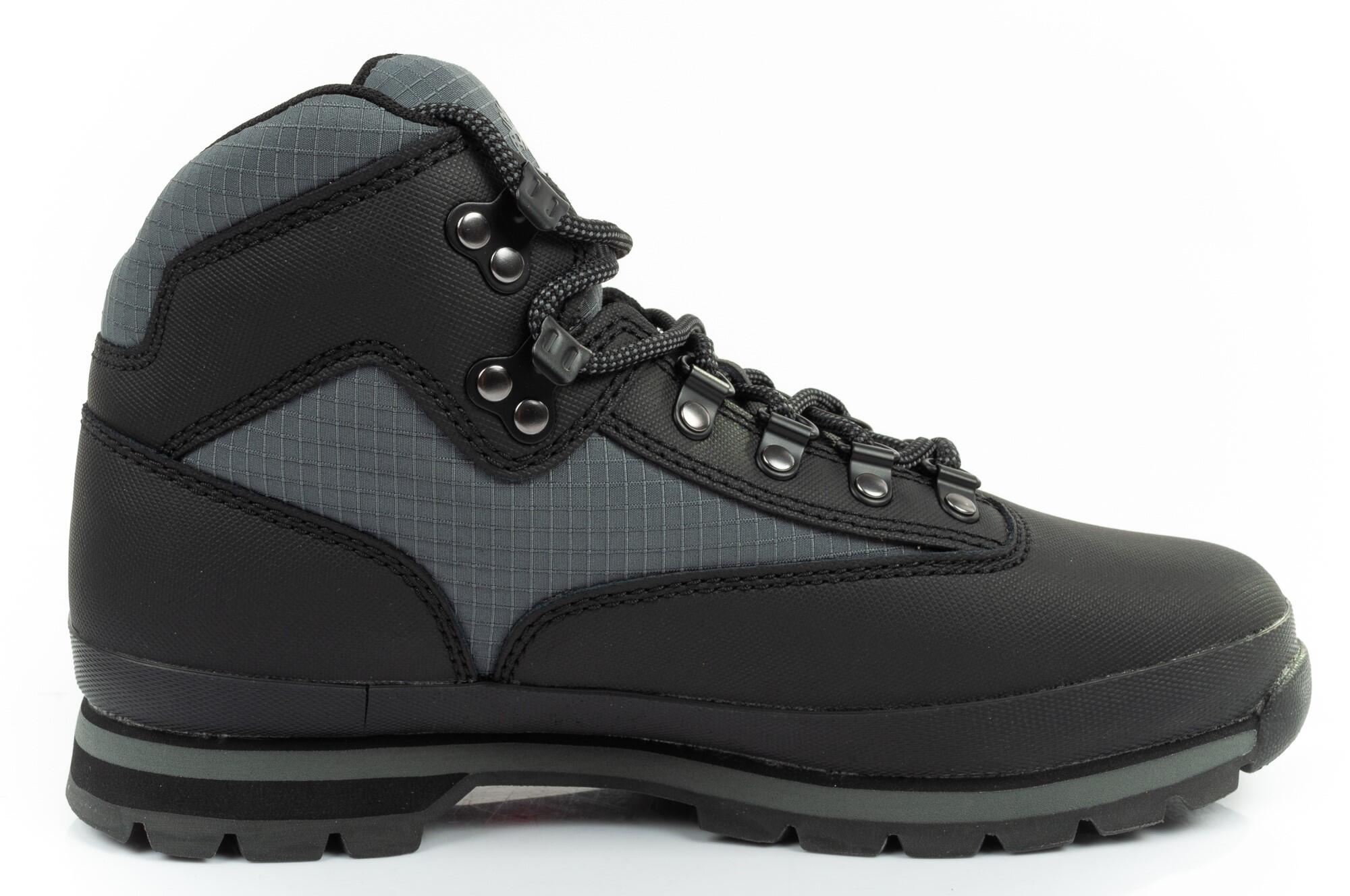 Bota Timberland Euro Hiker Mid Lace Up Boot Jet Black para homem [TB0A64ZH015] 4/7