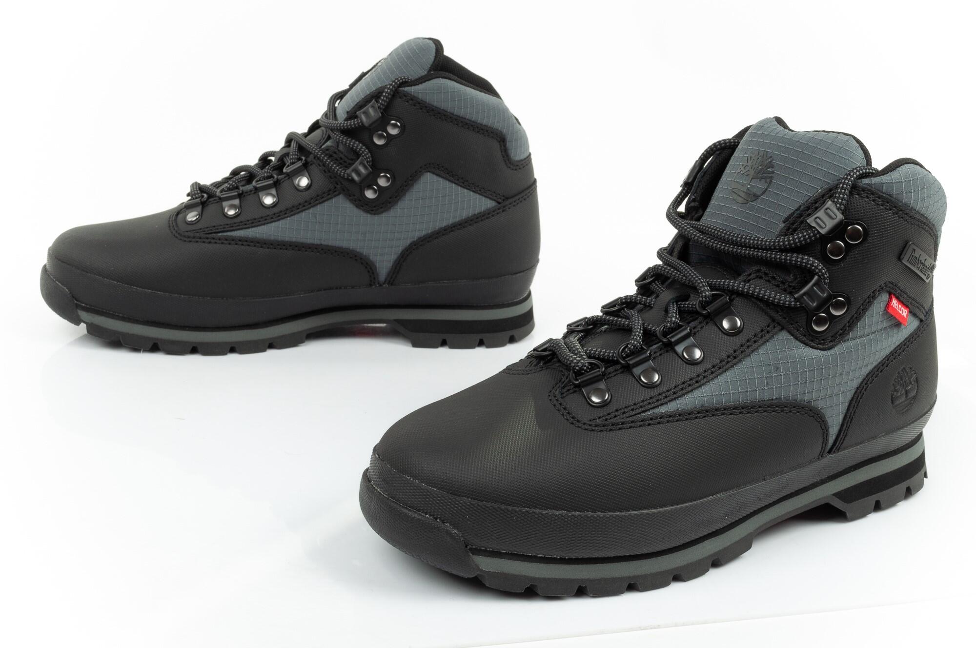 Bota Timberland Euro Hiker Mid Lace Up Boot Jet Black para homem [TB0A64ZH015] 5/7