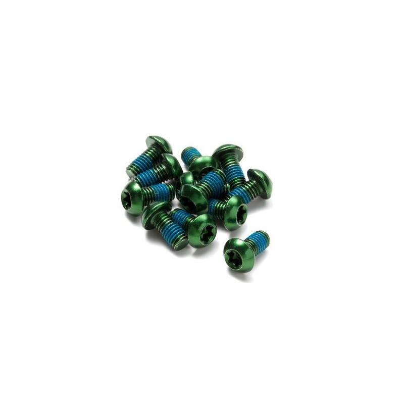 Kit de 12 Vis de Disque Reverse Acier M5 x 10mm Or