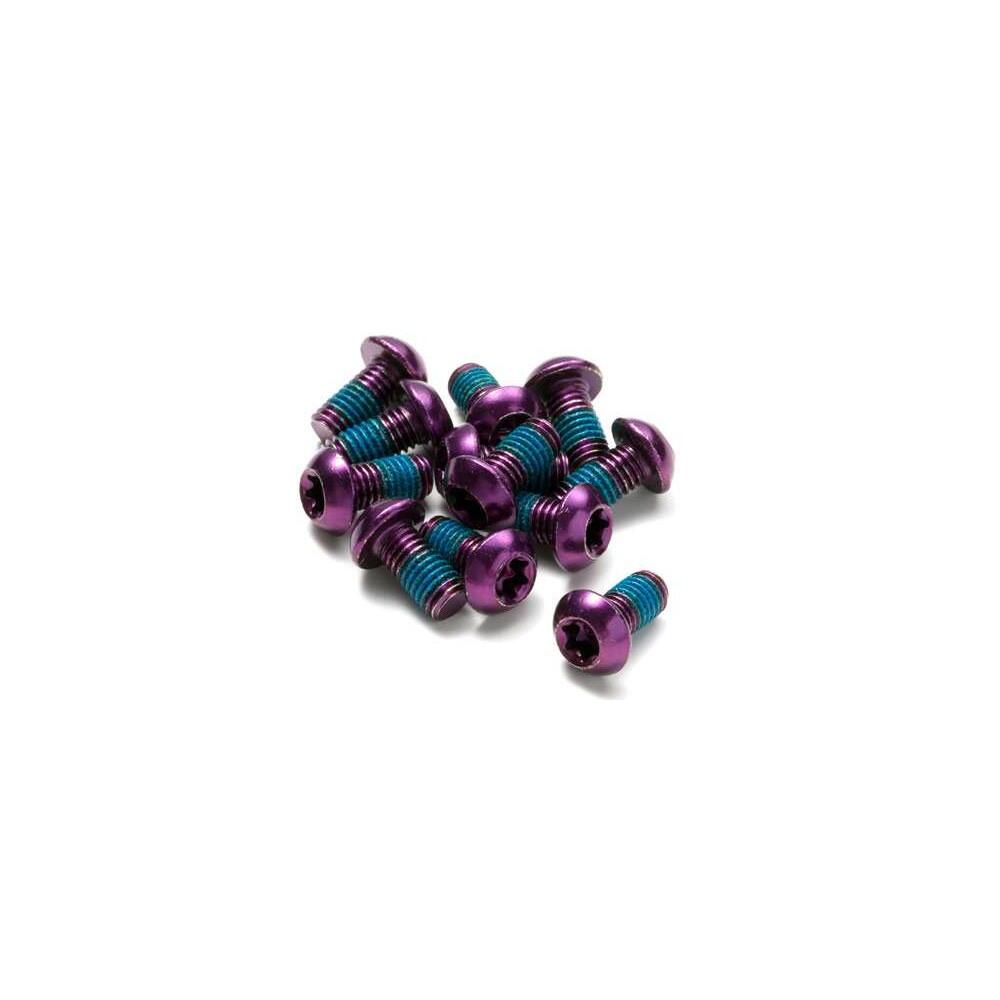 Bullone del rotore del disco inverso in acciaio M5 x 10 mm nero 2/5