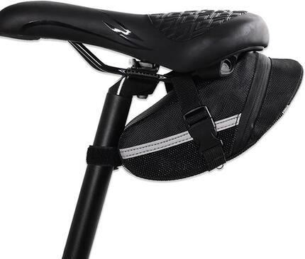 Satteltasche Fahrrad 1,3 Liter schwarz wasserdichte Fahrradtasche