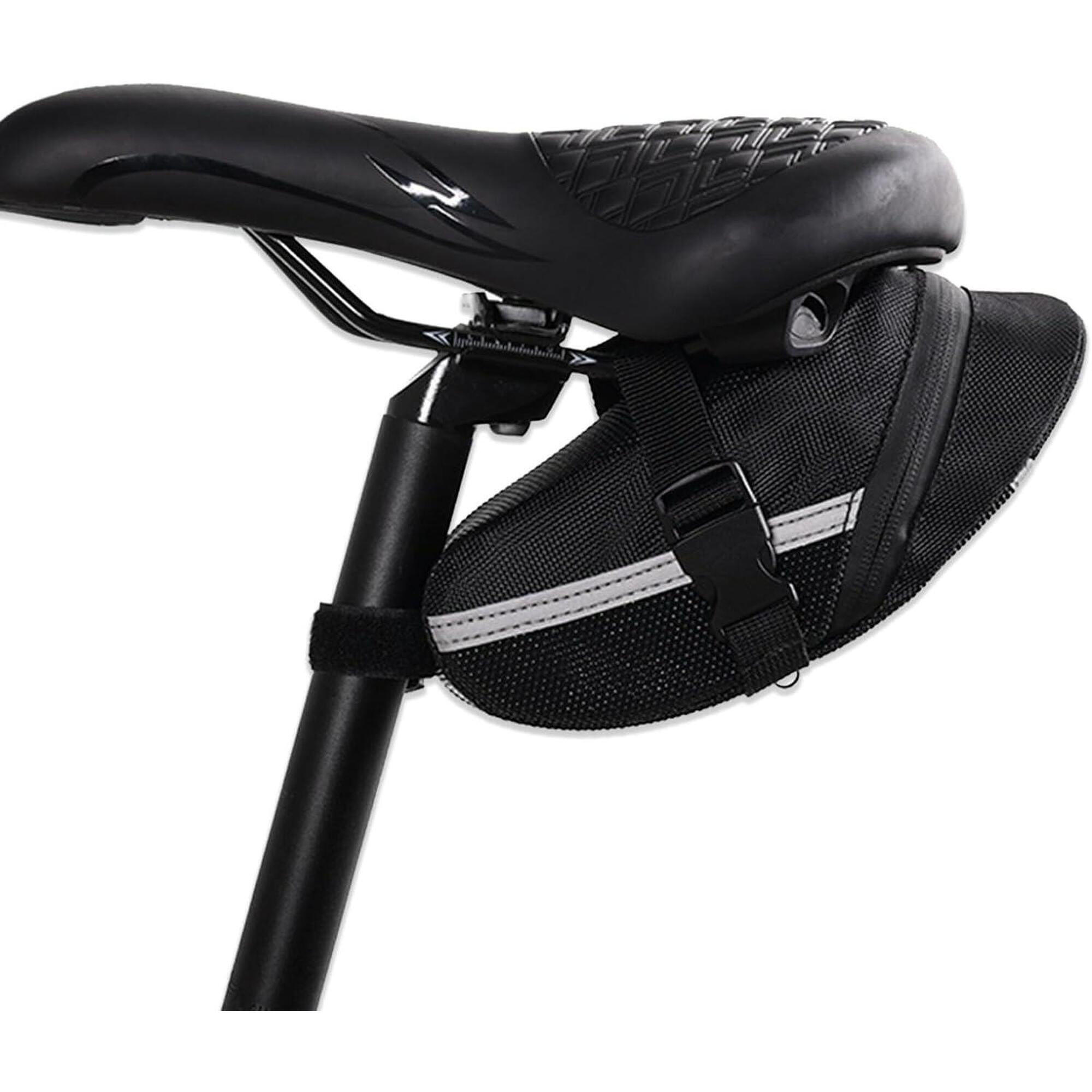 Prox - Sacoche De Selle De Vélo 1,3 Litre Noir Étanche - Sacoche Selle Vélo - Noir - 1,8 L - Decathlon