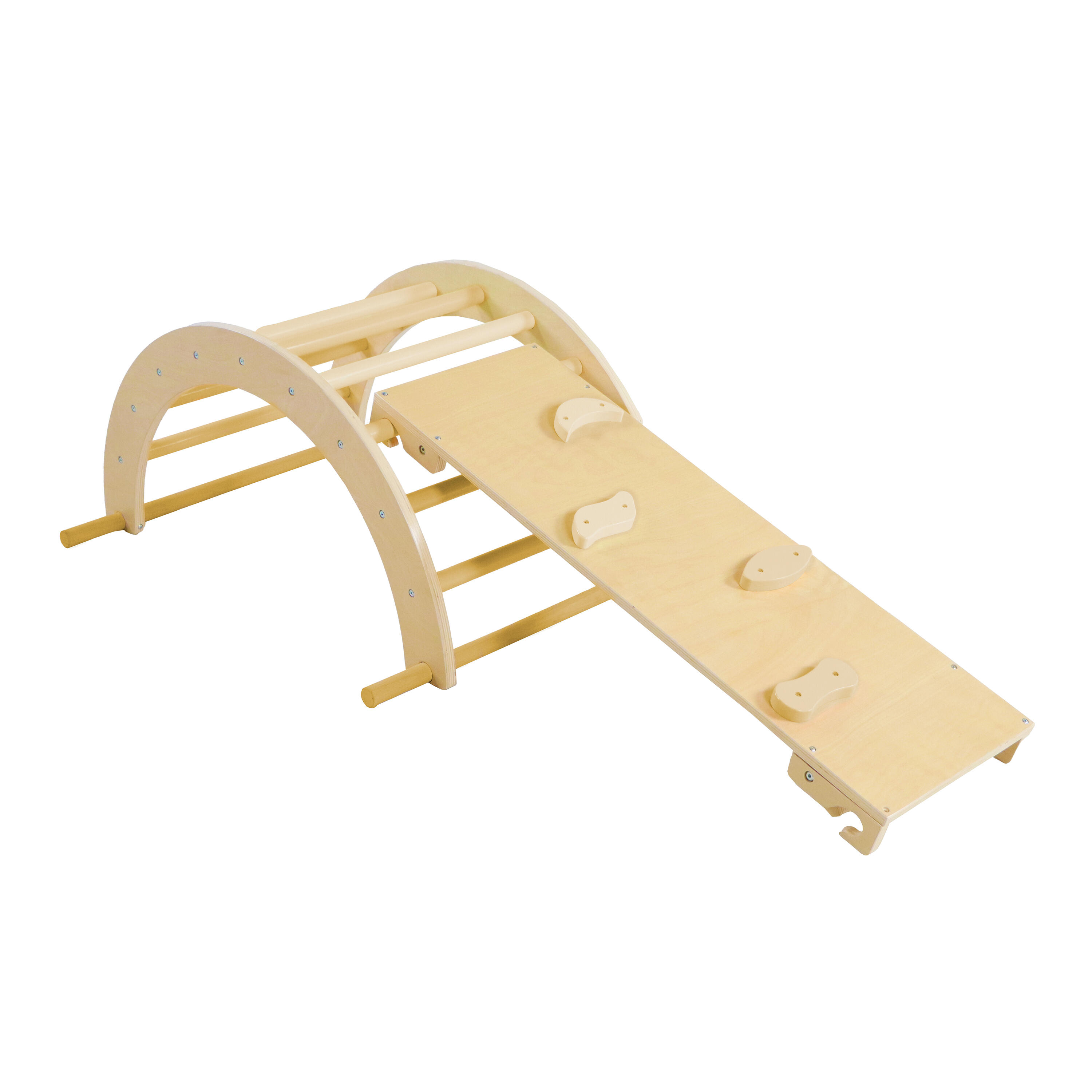 Triangolo da arrampicata in legno naturale | Giocattoli Montessori 7/7