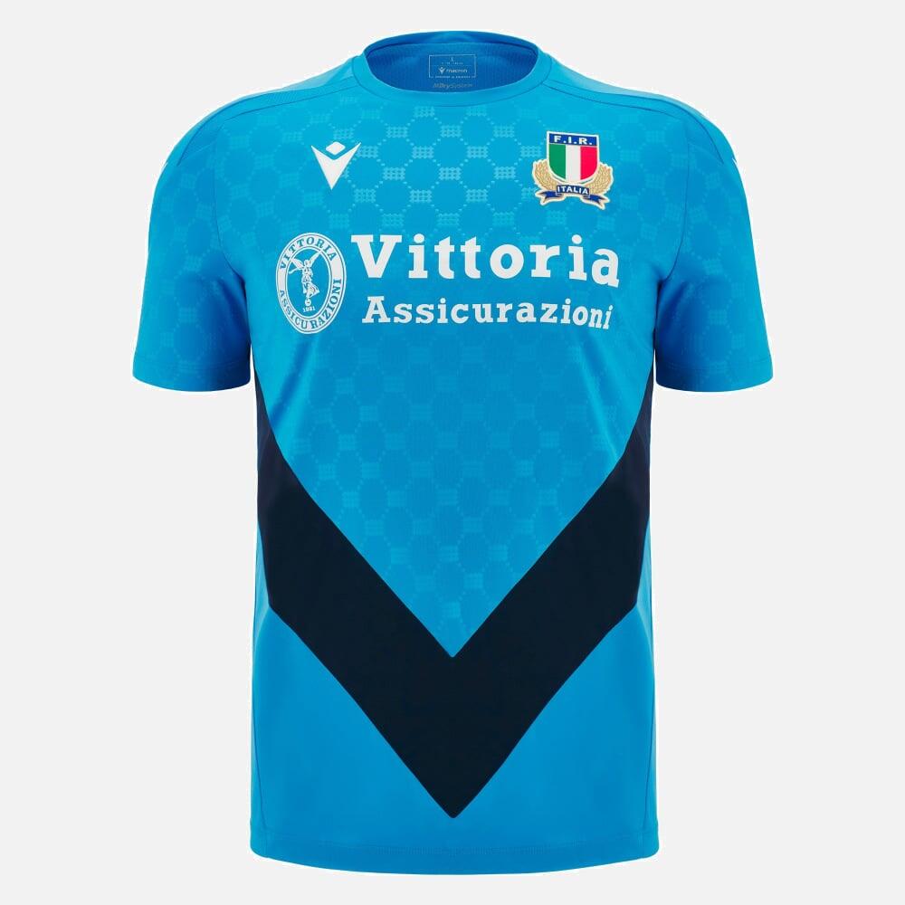MACRON Italy 24/25 Training Short Sleeve Adults Rugby Shirt
