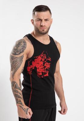 Monterey tank top - zwart/rood