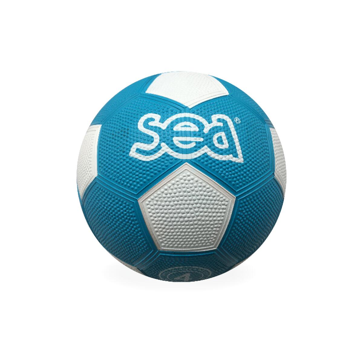 Sportifrance - Ballon De Football Caoutchouc T4 Sea - Ballon De Foot - Bleu - 4 - Decathlon