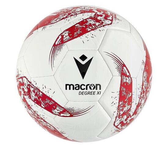 Macron Degree XI Trainingsball Größe 4 - Weiß / Rot