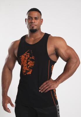 Monterey tank top - zwart/oranje