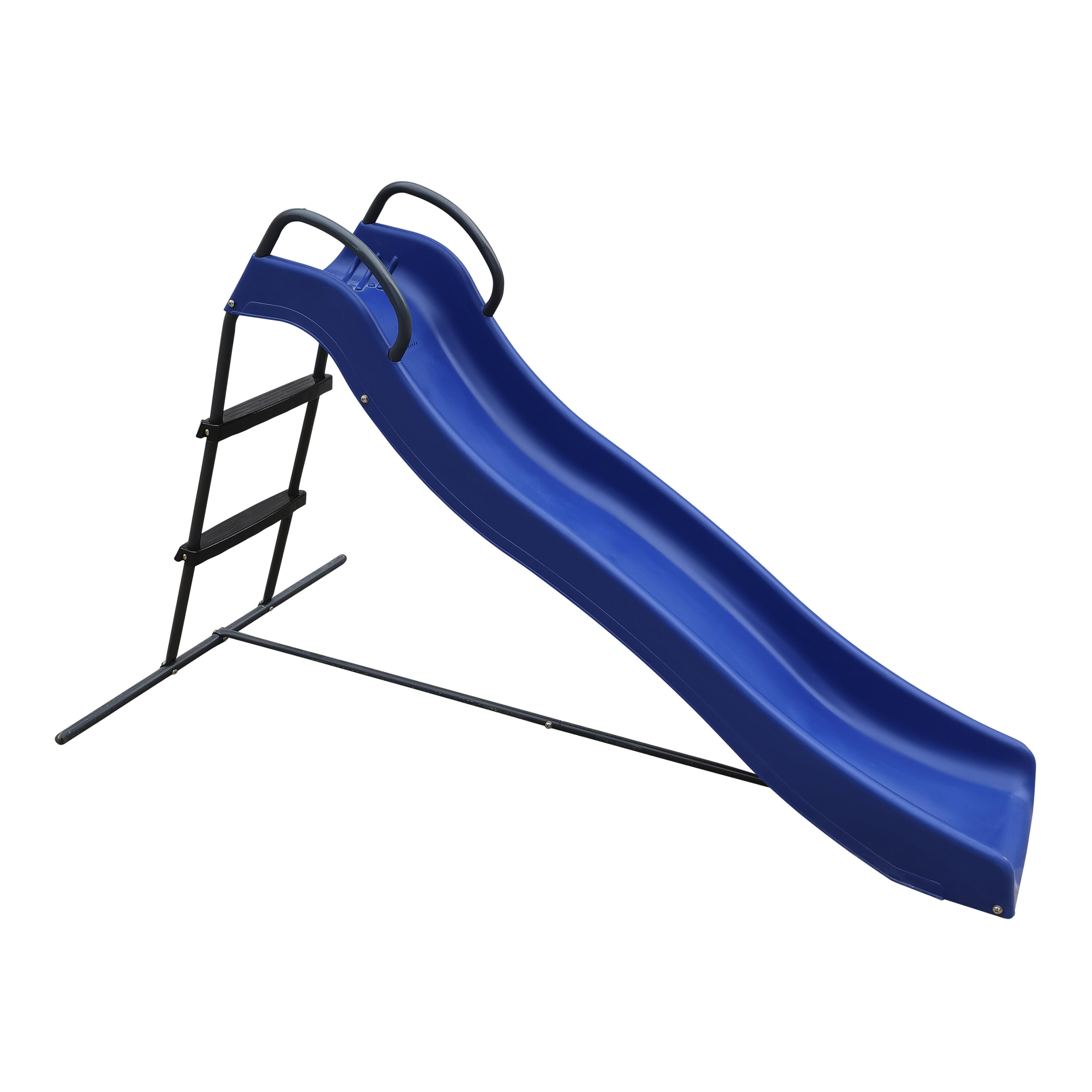 Toboggan sur pied avec connexion d'eau 180cm Bleu & Anthracite 6/7