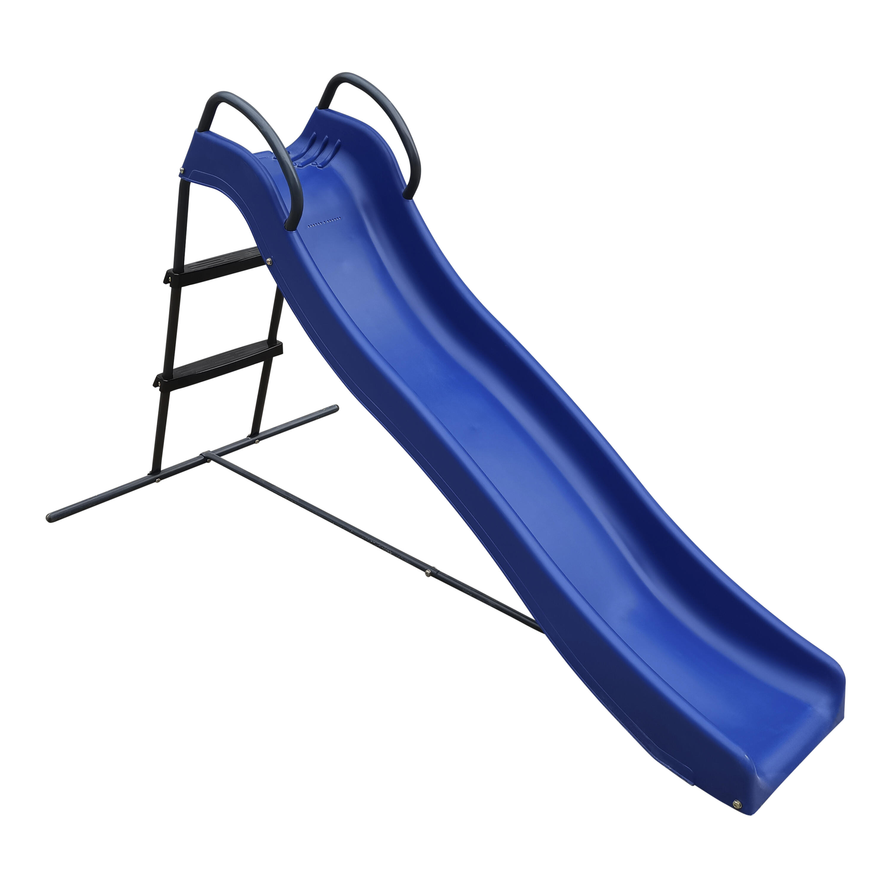 Toboggan sur pied avec connexion d'eau 180cm Bleu & Anthracite 5/7