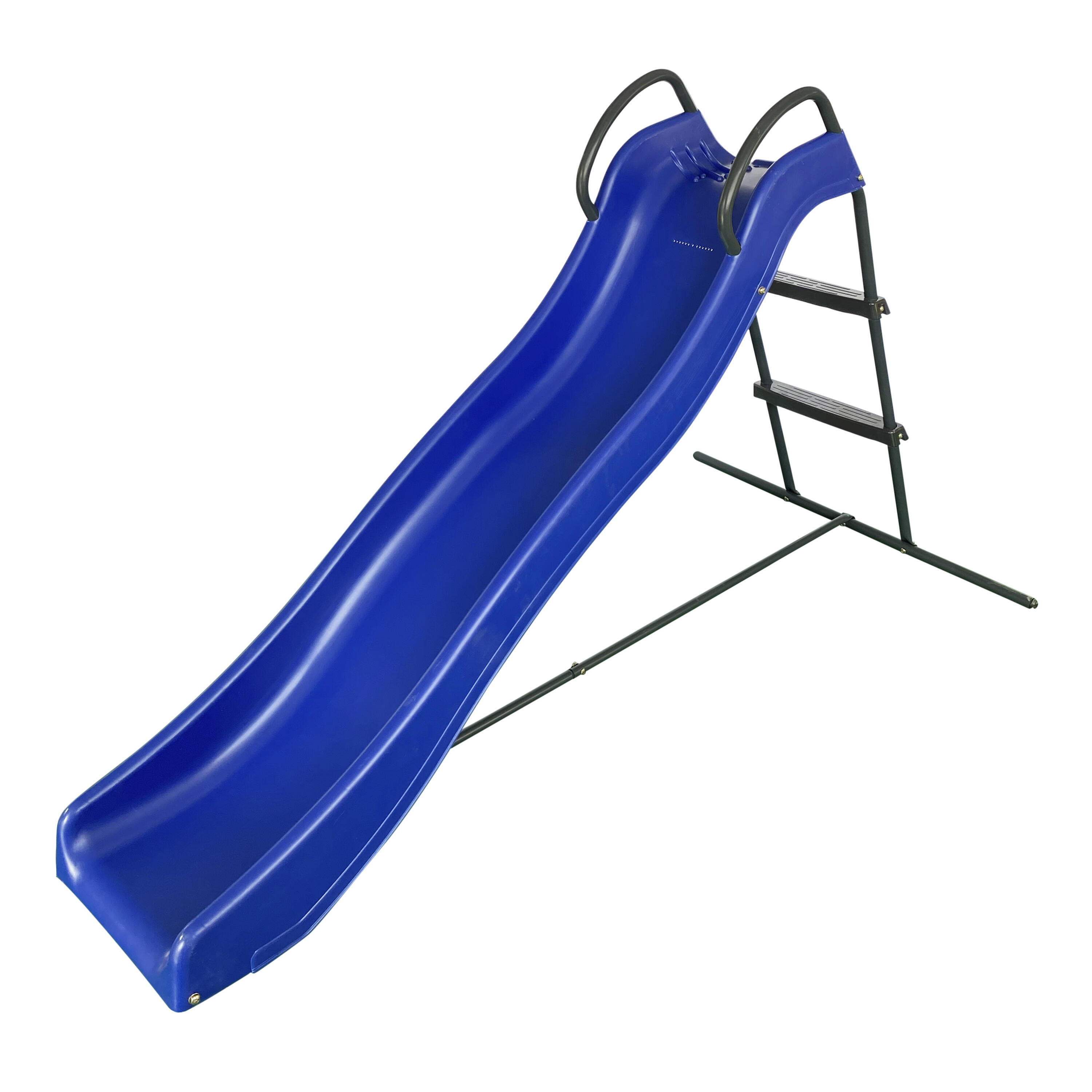 Toboggan sur pied avec connexion d'eau 180cm Bleu & Anthracite 2/7