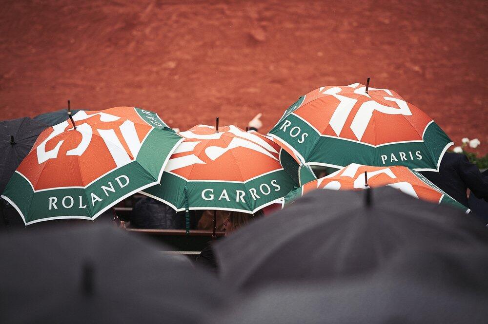 Parapluie Roland-Garros logo tricolore petit modèle - Multicolor 4/5