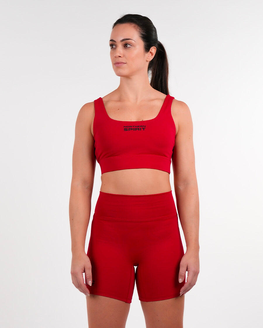 NORTHERN SPIRIT Damen Sport-Bustier Mittelstütze - NS Lambdi, Rot