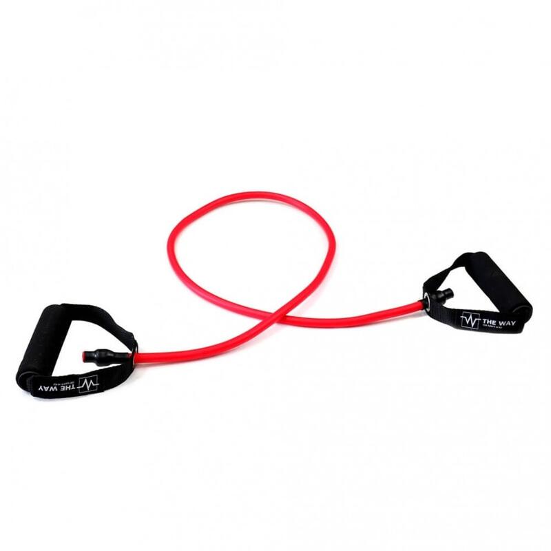 Extensor fitness cu manere, 1.2 m, tub elastic din latex
