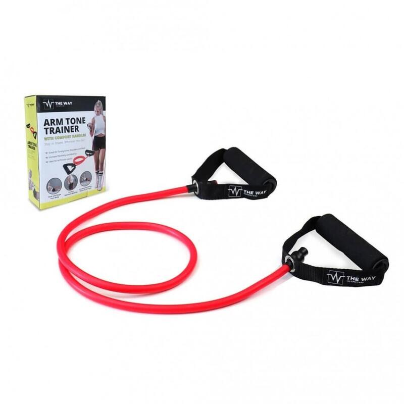 Extensor fitness cu manere, 1.2 m, tub elastic din latex