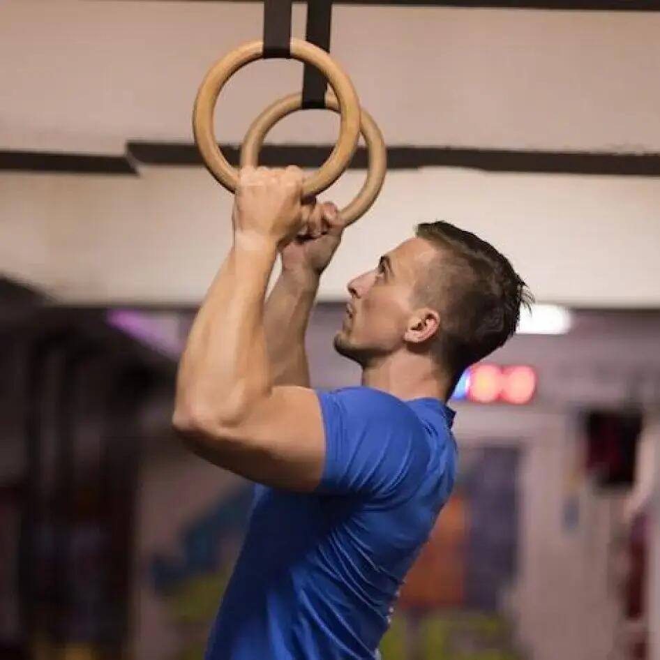 Inele gimnastica din lemn, DY-PR-015 3/3
