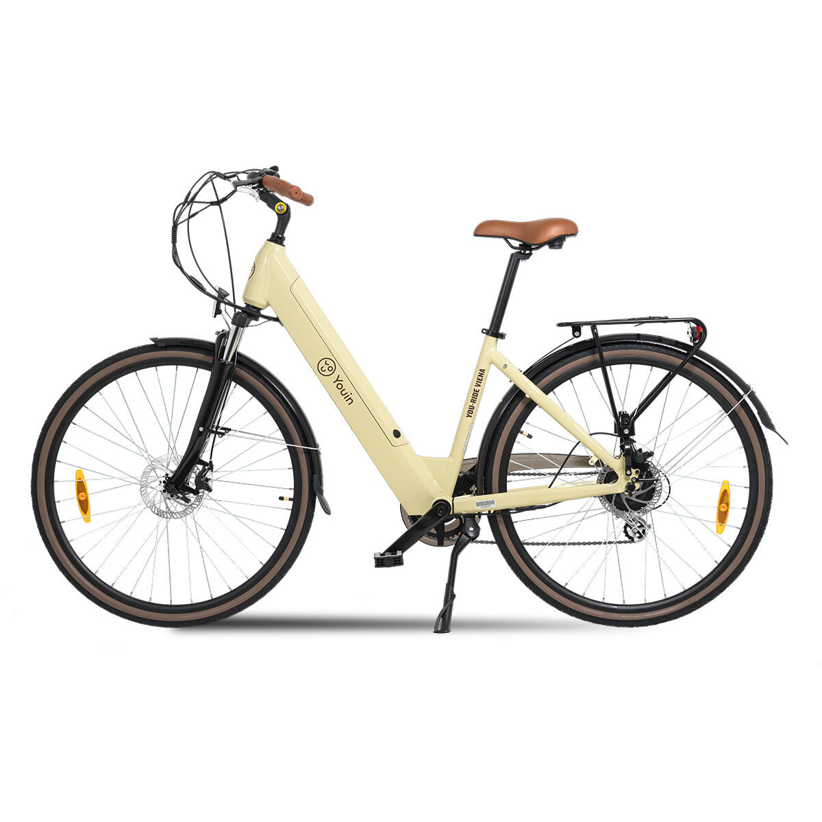 YOUIN Bicicleta Eléctrica YOUIN Viena Paseo y Urbana,  rueda 28, Shimano 7 Velocidades