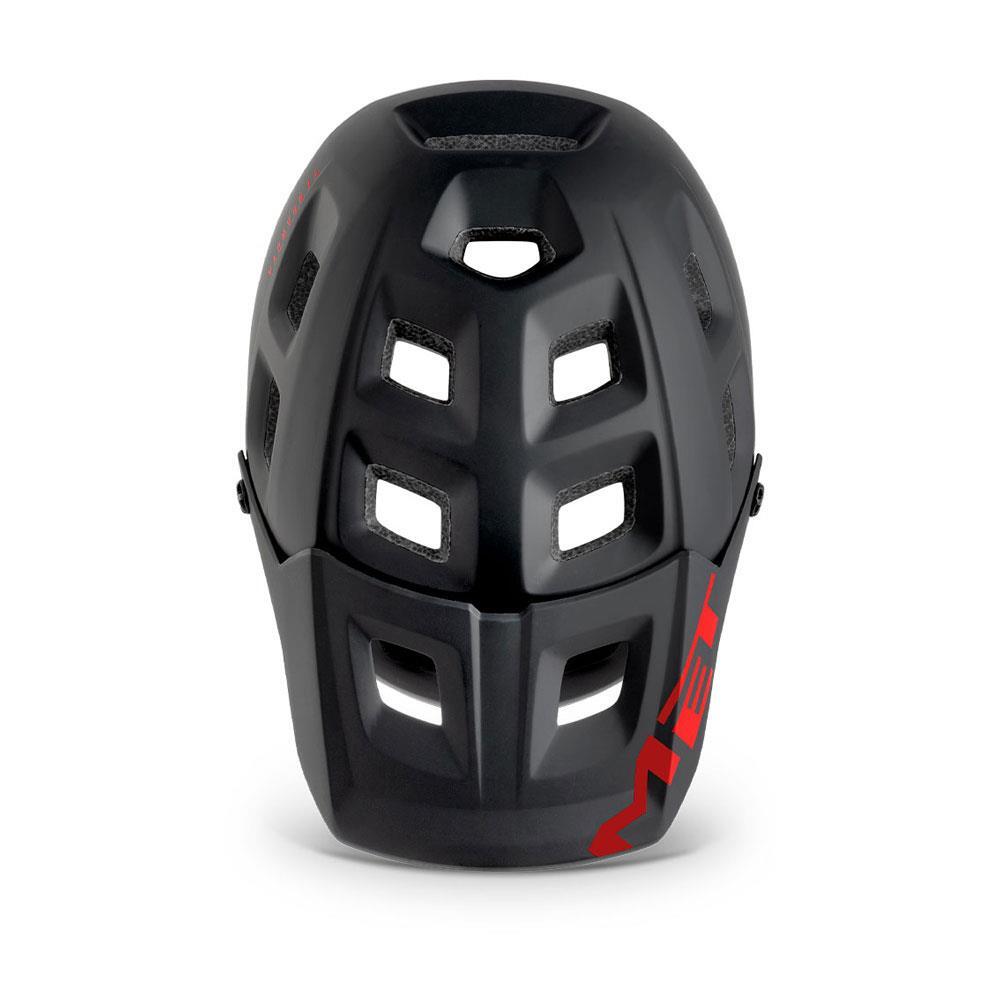 Casque All-Mountain MET Terranova Noir Rouge Mat Brillant 4/7